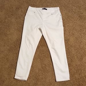Size 12 White Stretch Denim Pants